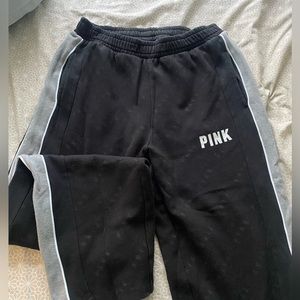 Pink Victoria Secret Wide Leg Sweatpants